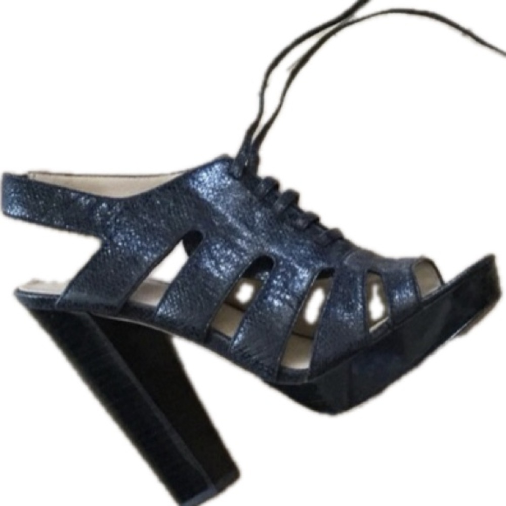 COACH | Maureen Caged Peep Toe Lace Up Platform Heels